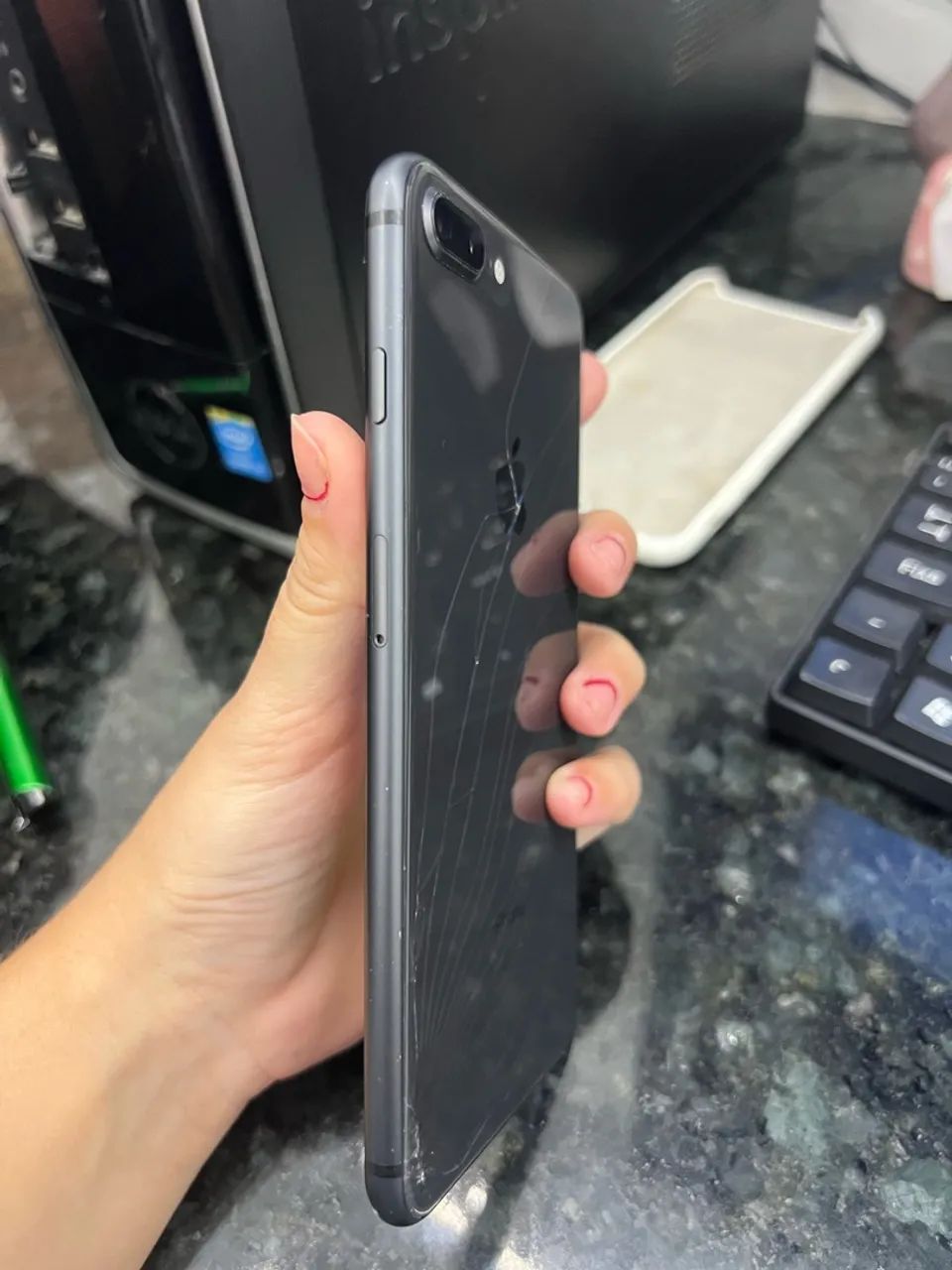 Iphone 8 Plus Preto - Foto 5