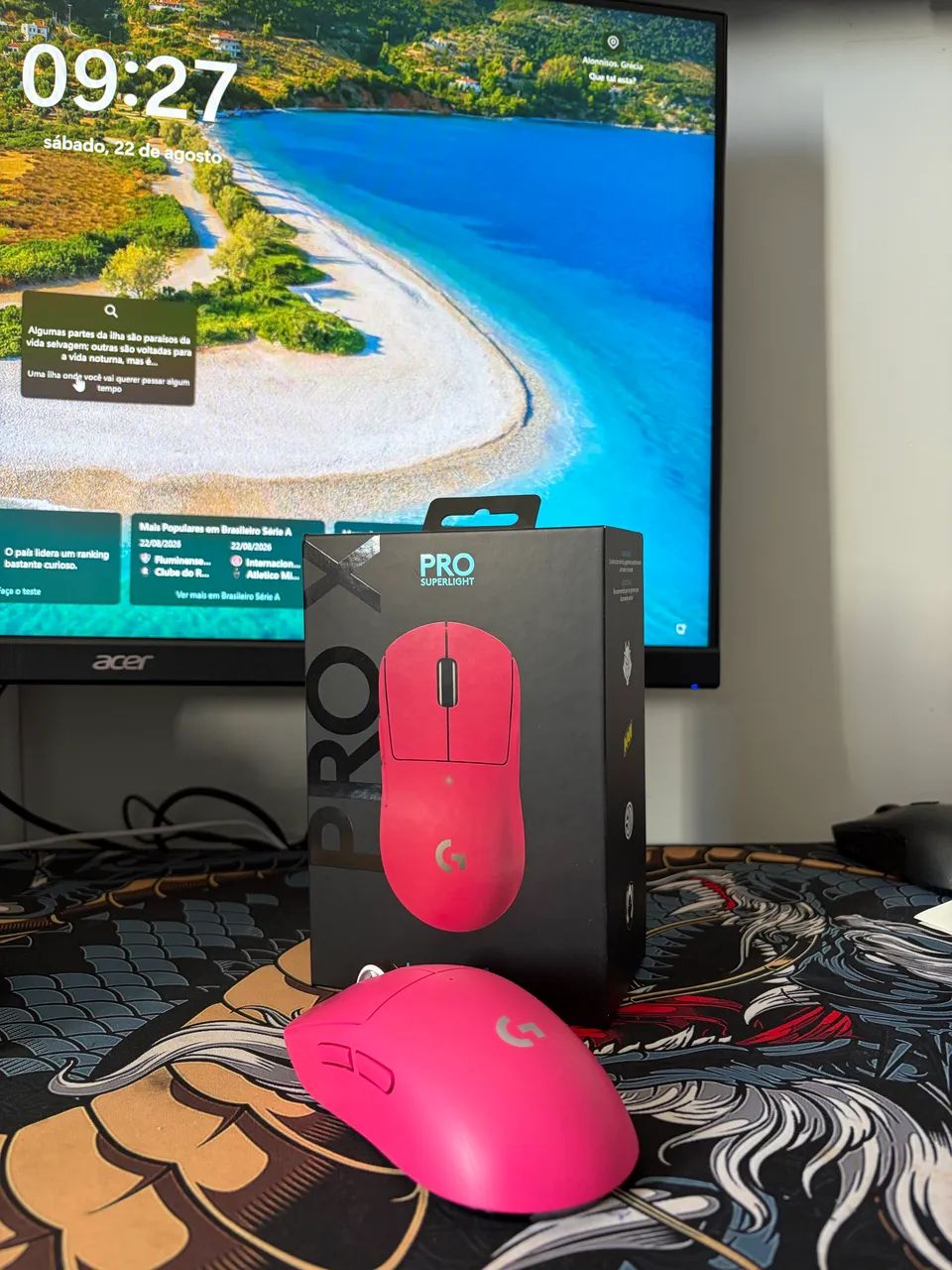 PC GAMER, mouse pró x super light, teclado precision pro  - Foto 4