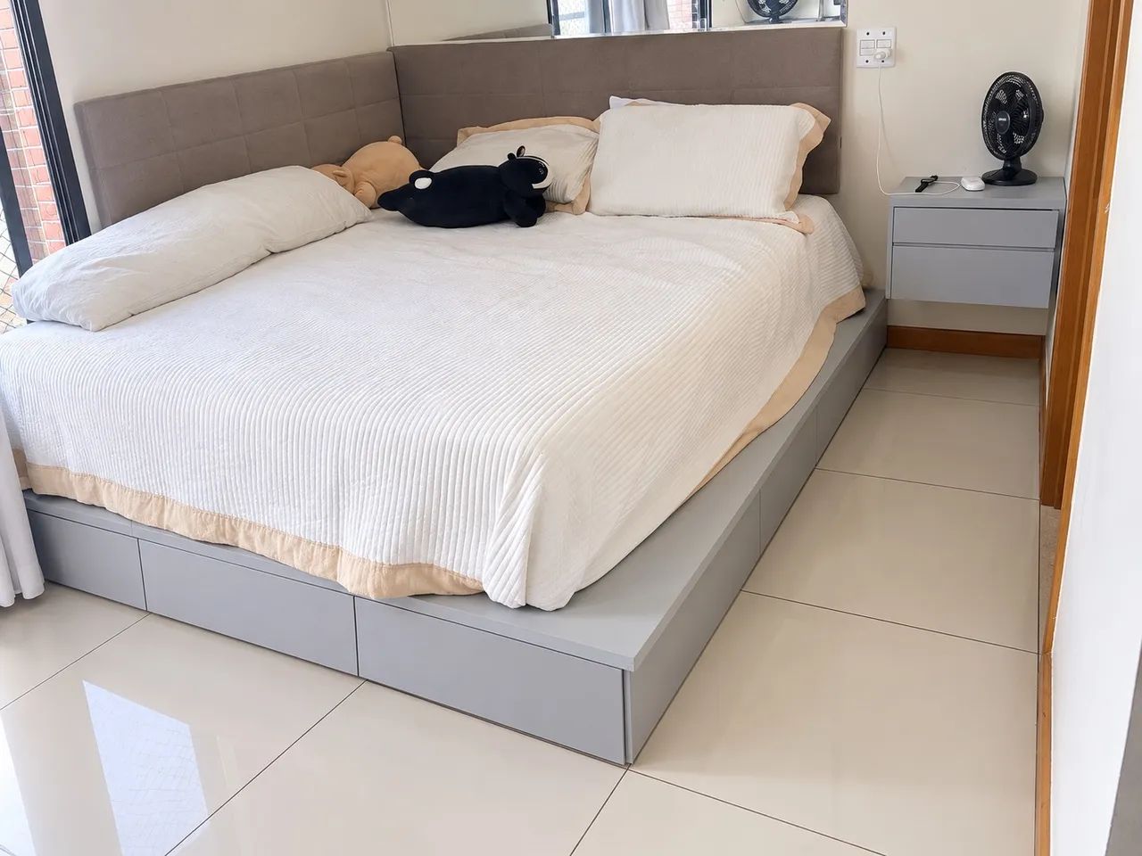 Vendo conjunto de quarto modulado com cama queen - Foto 2