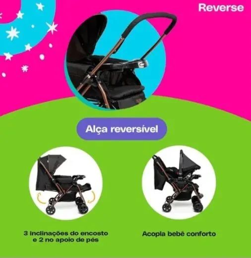 Carrinho de bebê reverse cosco - Foto 3