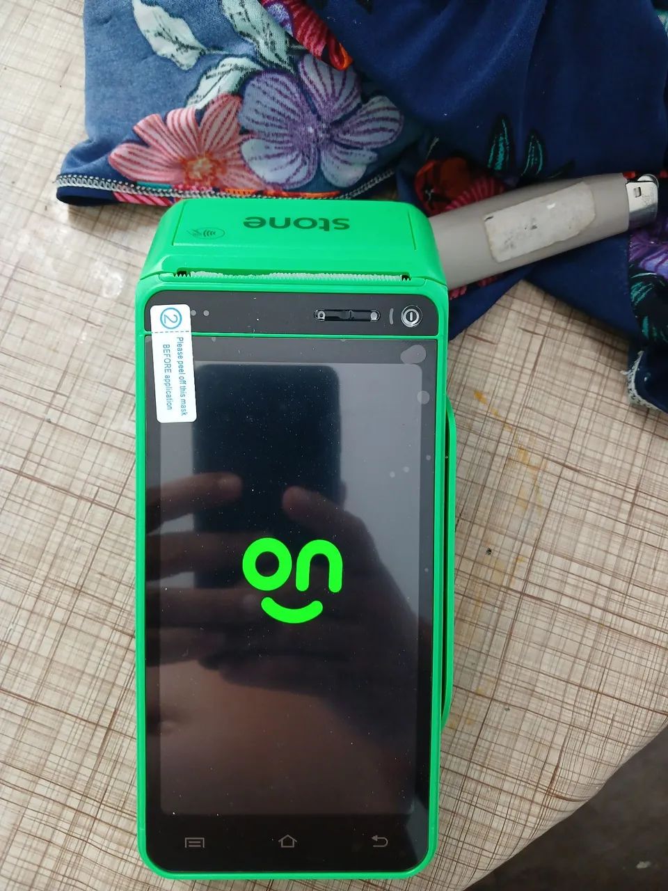 Maquininha stone top.