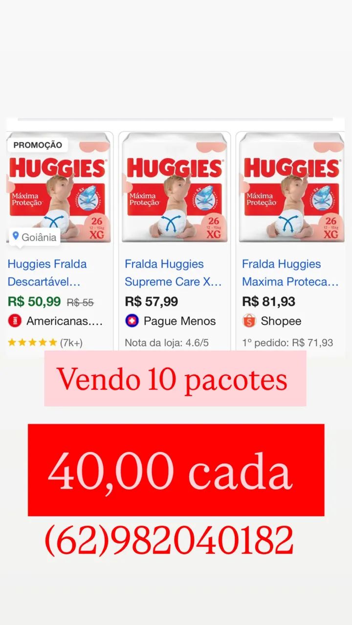 Frauda Huggies xg