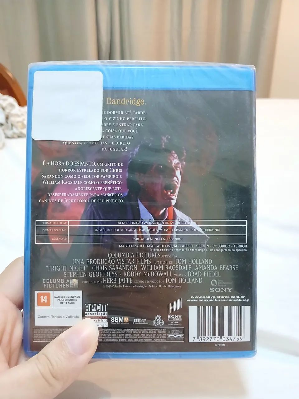 Blu ray lacrado a hora do espanto fright night raro - Foto 2