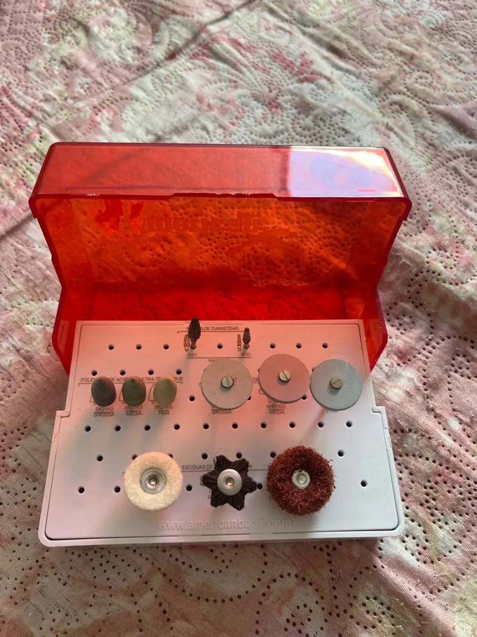 Kit de polimento e acabamento para prótese dentária  - Foto 2