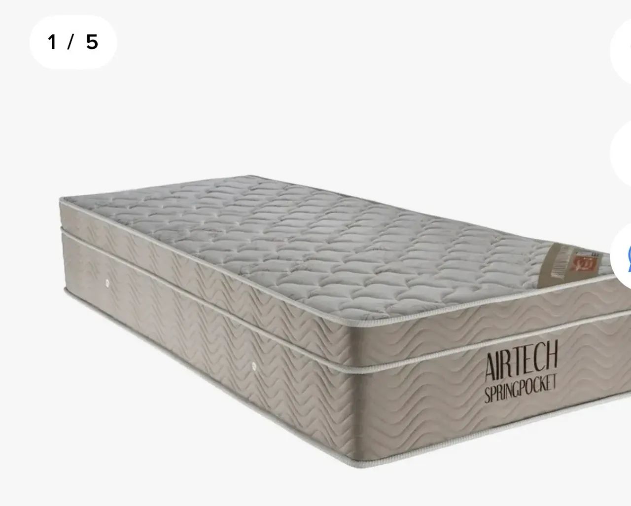 Cama box Solteiro com colchão Spring pocket ortobom  - Foto 4