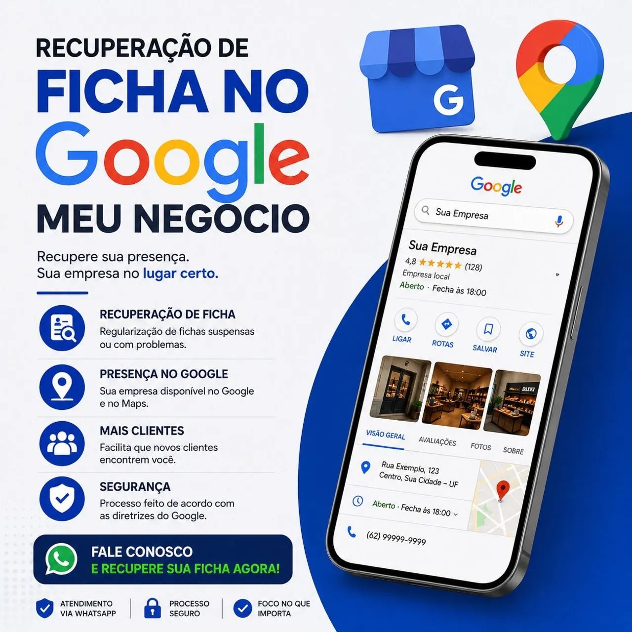 Recuperação de Ficha Google | Google Meu Negócio
