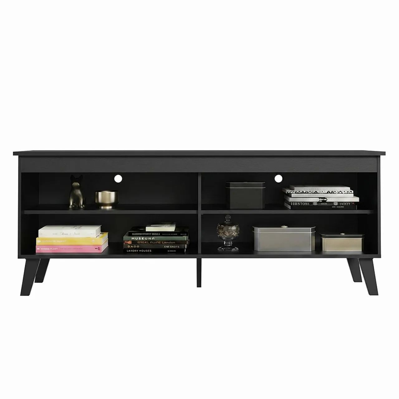 Rack p/ TV até 65" com Pés Preto 