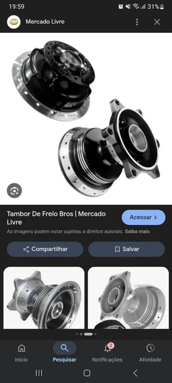 Kit tambor bros 160 par  - Foto 4