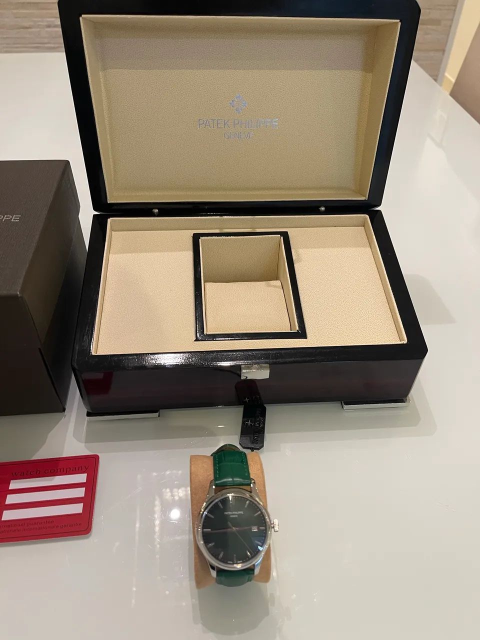 Relógio patek phillipe novo pulseira couro de crocodilo automático  - Foto 2