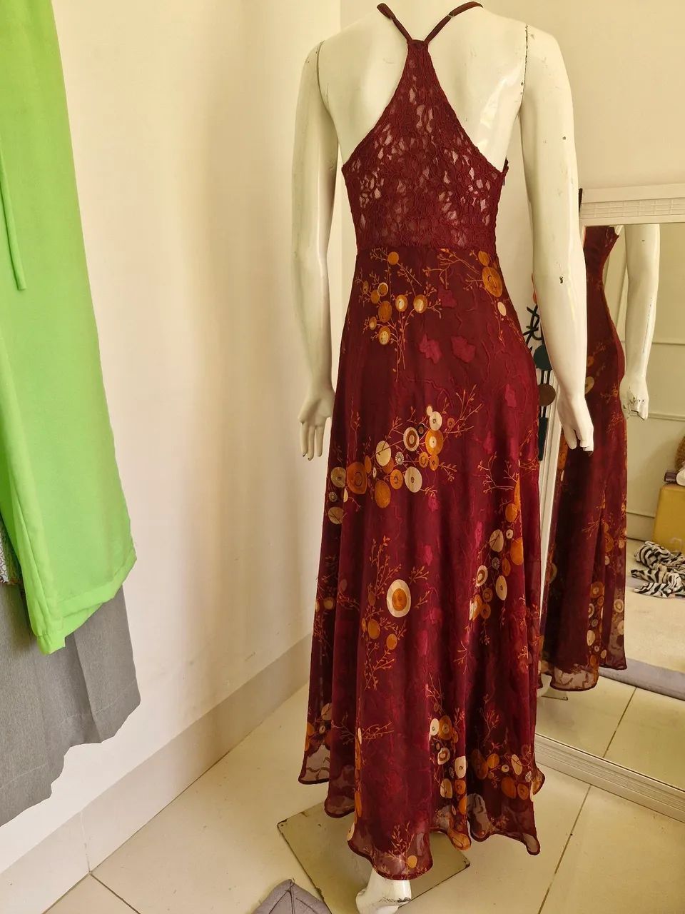 Vestido de seda