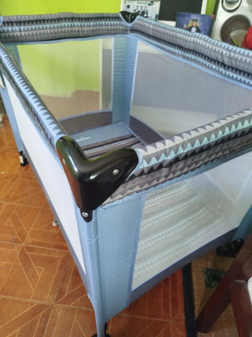 Berço cercado NOVO zero na caixa com colchão NOVO TB... Cuida - Foto 5