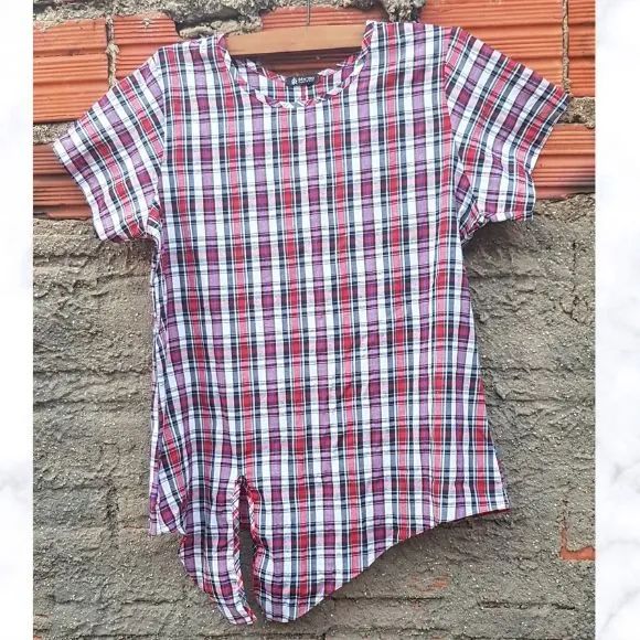 Blusa em Tecido Xadrez - Foto 2