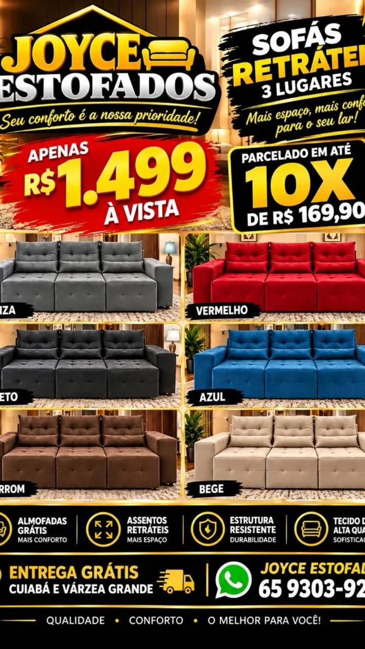 Sofás retrátil direito da fábrica 