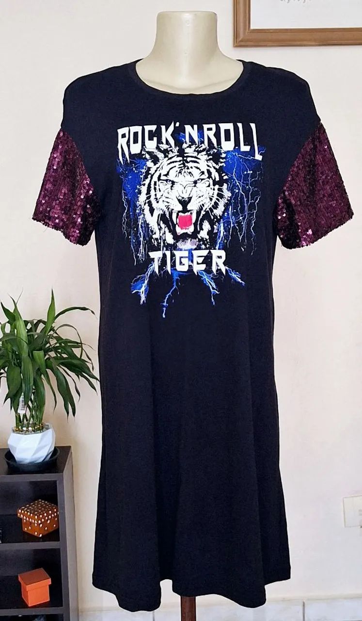 Vestido rock preto 
