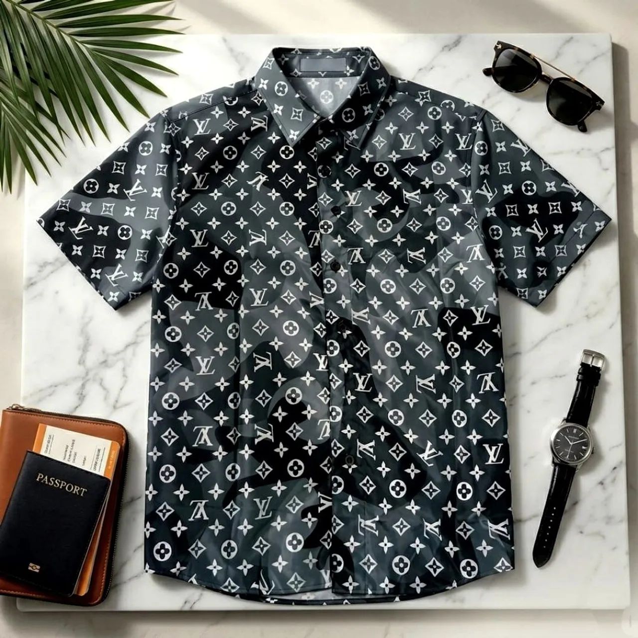 Camisa louis Vuitton camuflado Monogram  - Foto 3