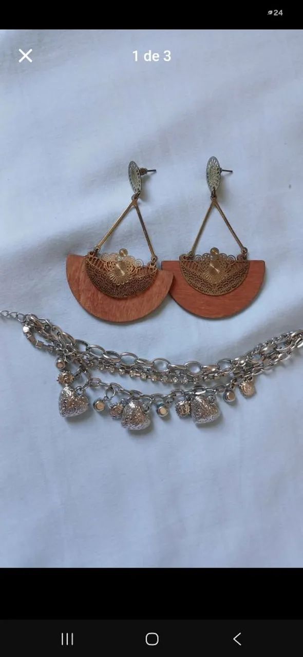 Pulseira e brinco  - Foto 3