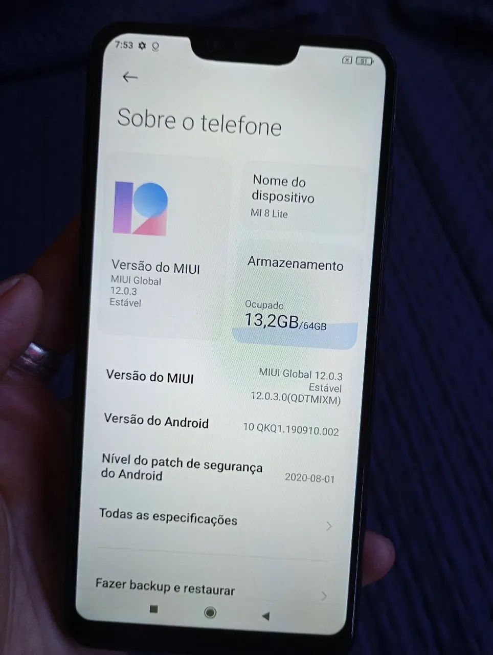 Celular xiaomi mi 8 lite ( 64 gb)  - Foto 3