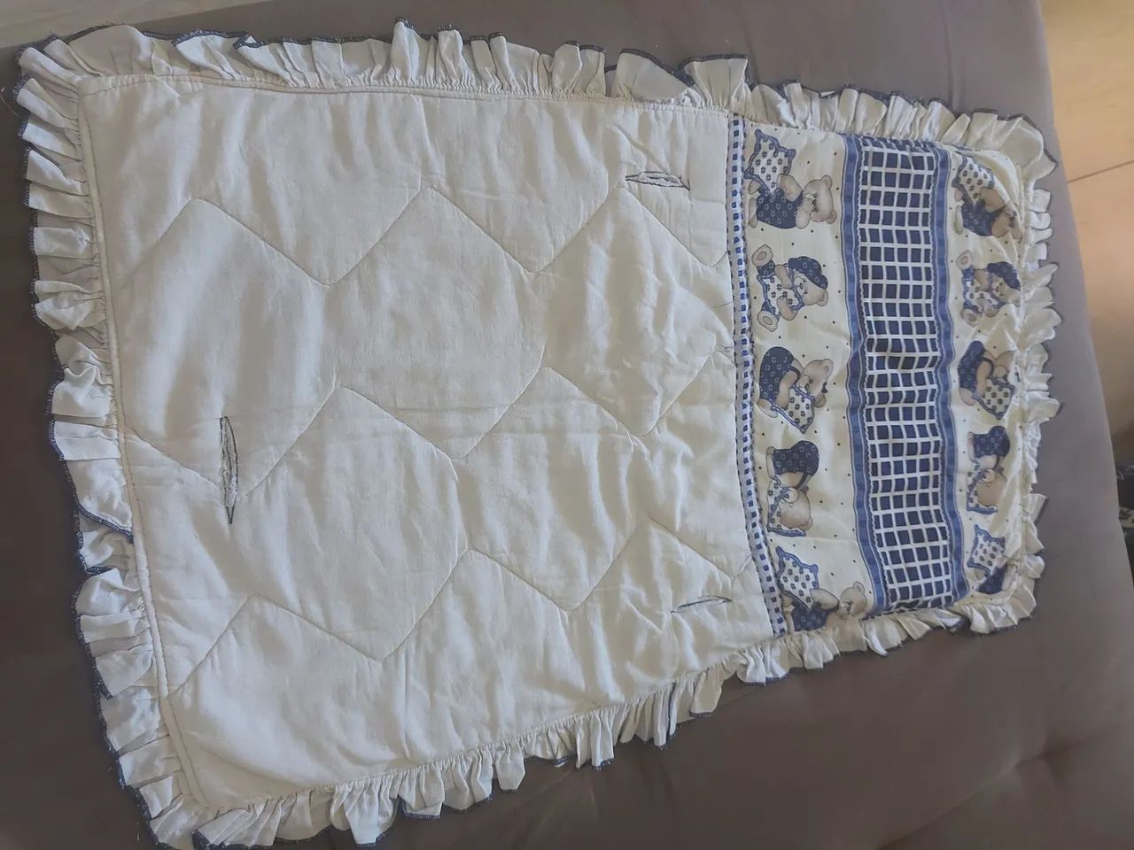 Lote lençol e fronhas para berço  - Foto 3