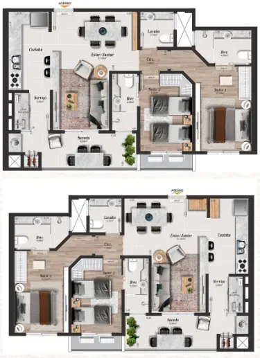 PLANTA 90m²