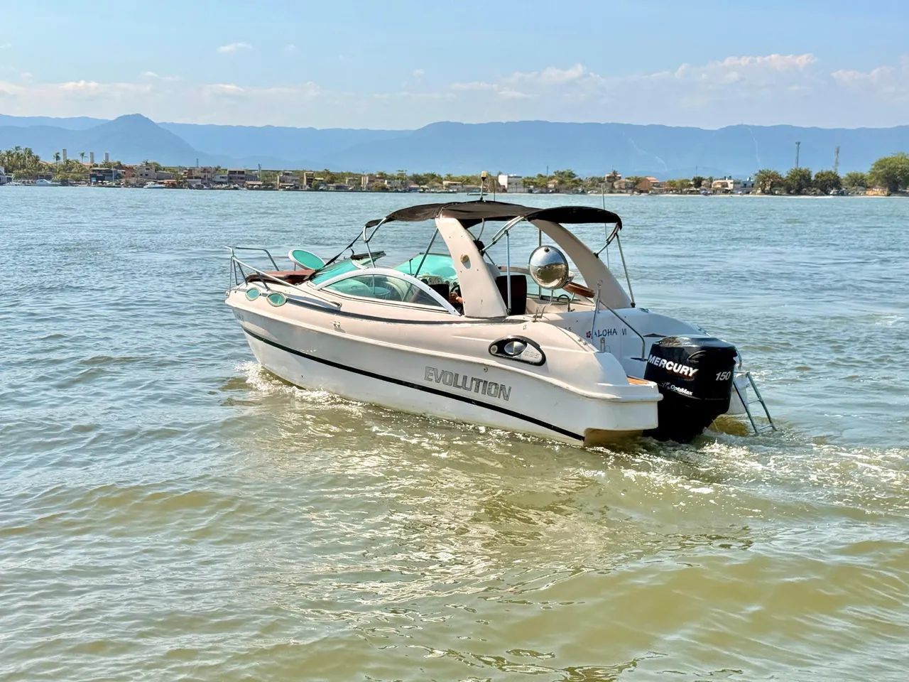 LANCHA EVOLUTION 225 CABINADA MERCURY 150HP IMPECÁVEL!!! - Foto 8