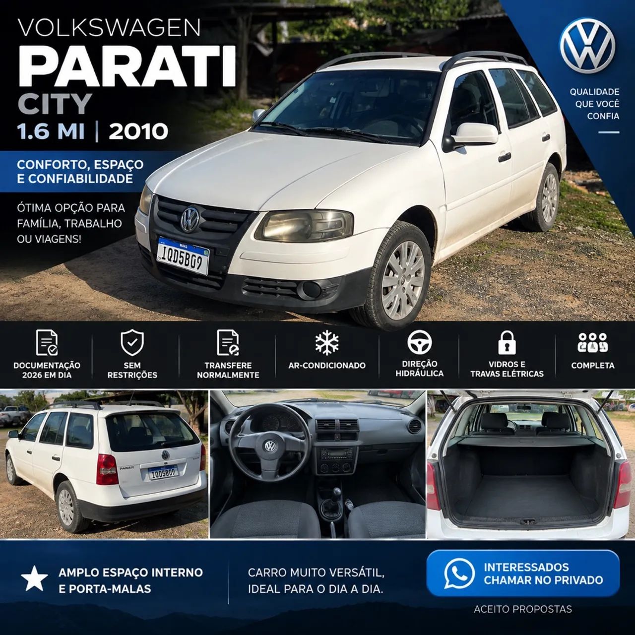 Volkswagen Parati 1.6MI/1.6MI CITY/T.FIELD T.FLEX 2010