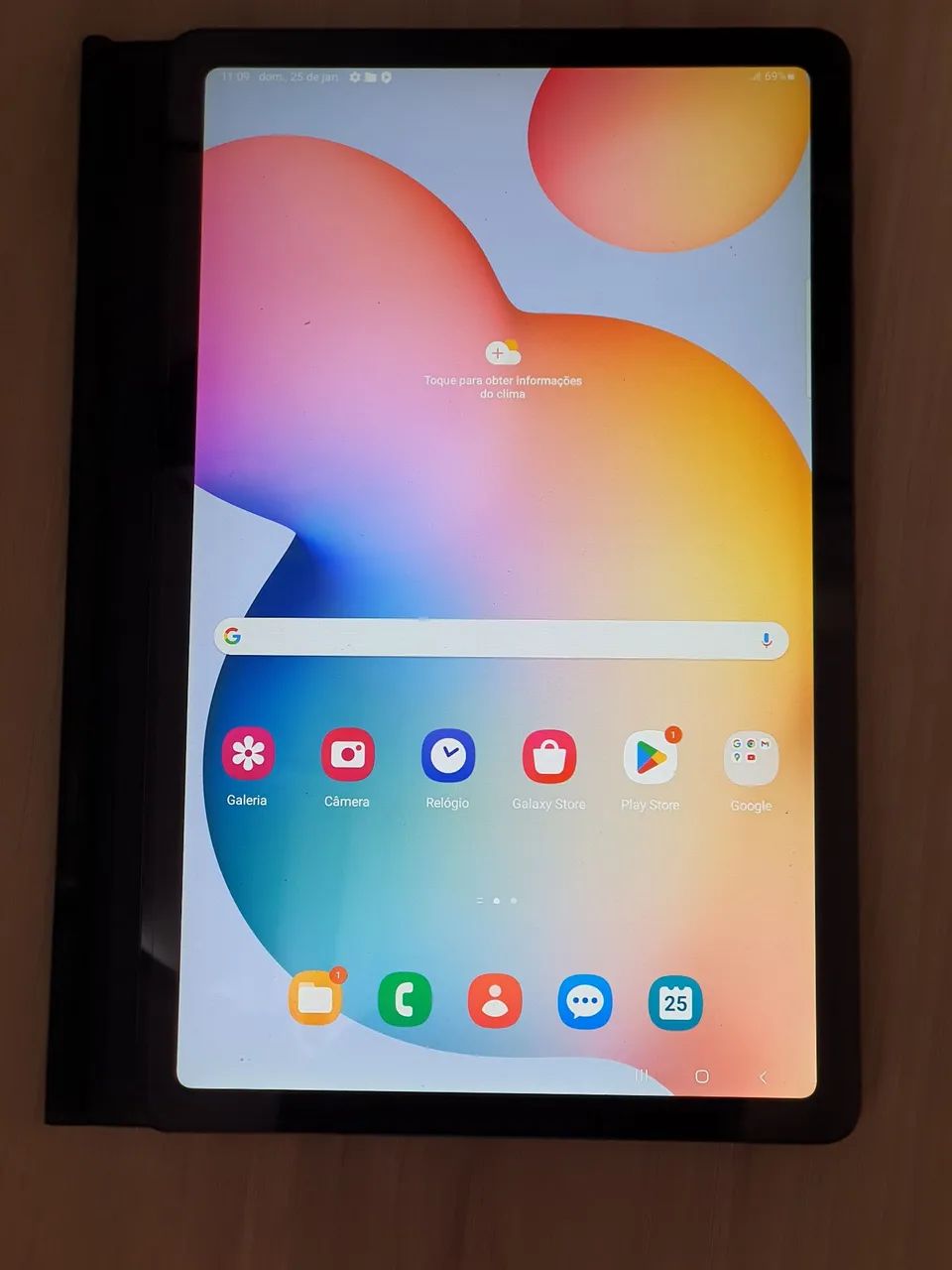 Tablet Samsumg S6 Lite com caneta, teclado e mouse