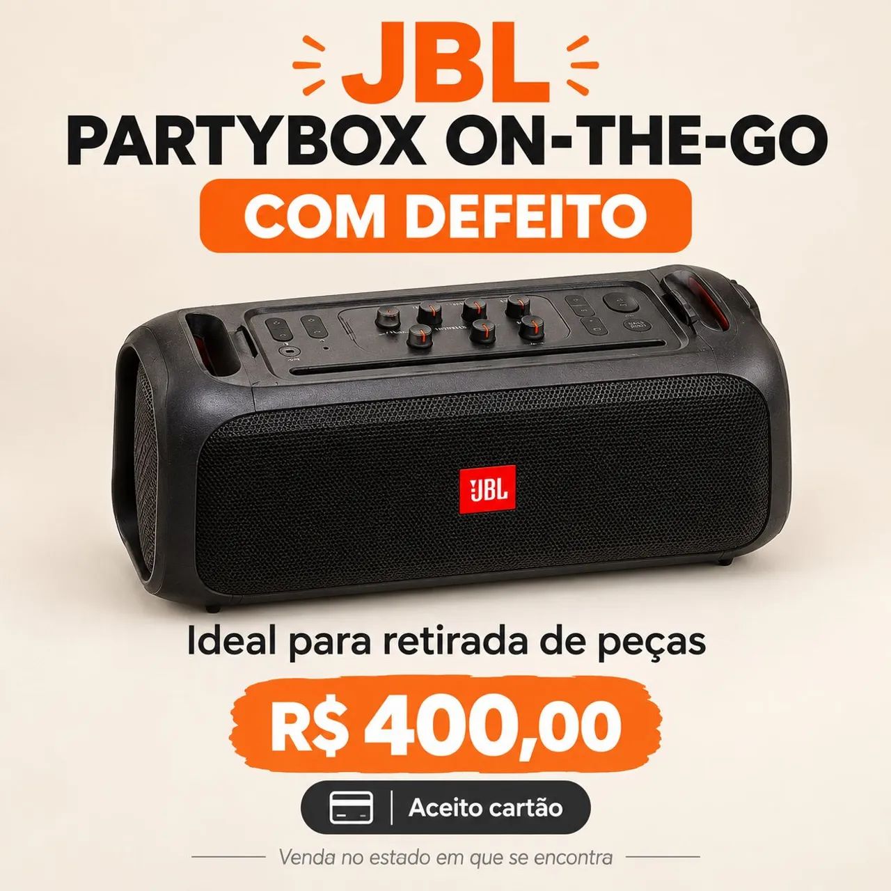 Caixa de Som JBL ( com defeito)