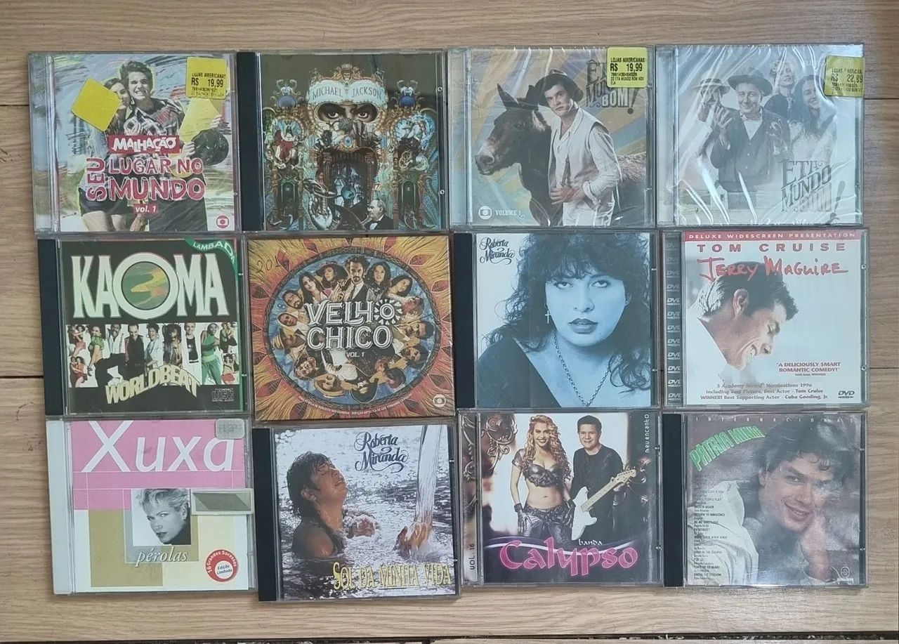 CDs diversos a 20 reais cada
