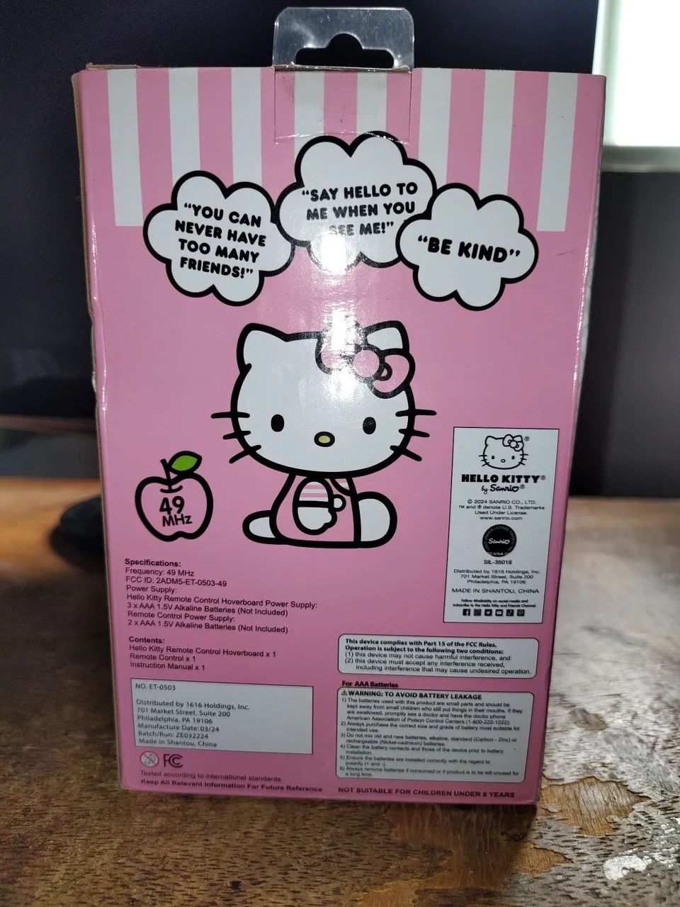 BRINQUEDO DE CONTROLE REMOTO HELLO KITTY HOVERBOARD - Foto 2