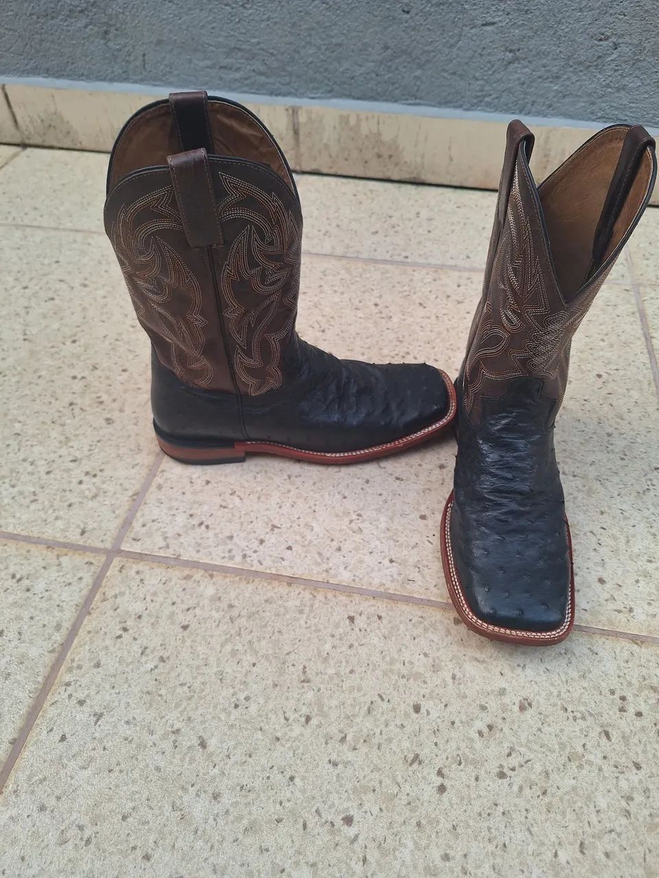 Bota Jácomo couro de avestrúz  - Foto 2