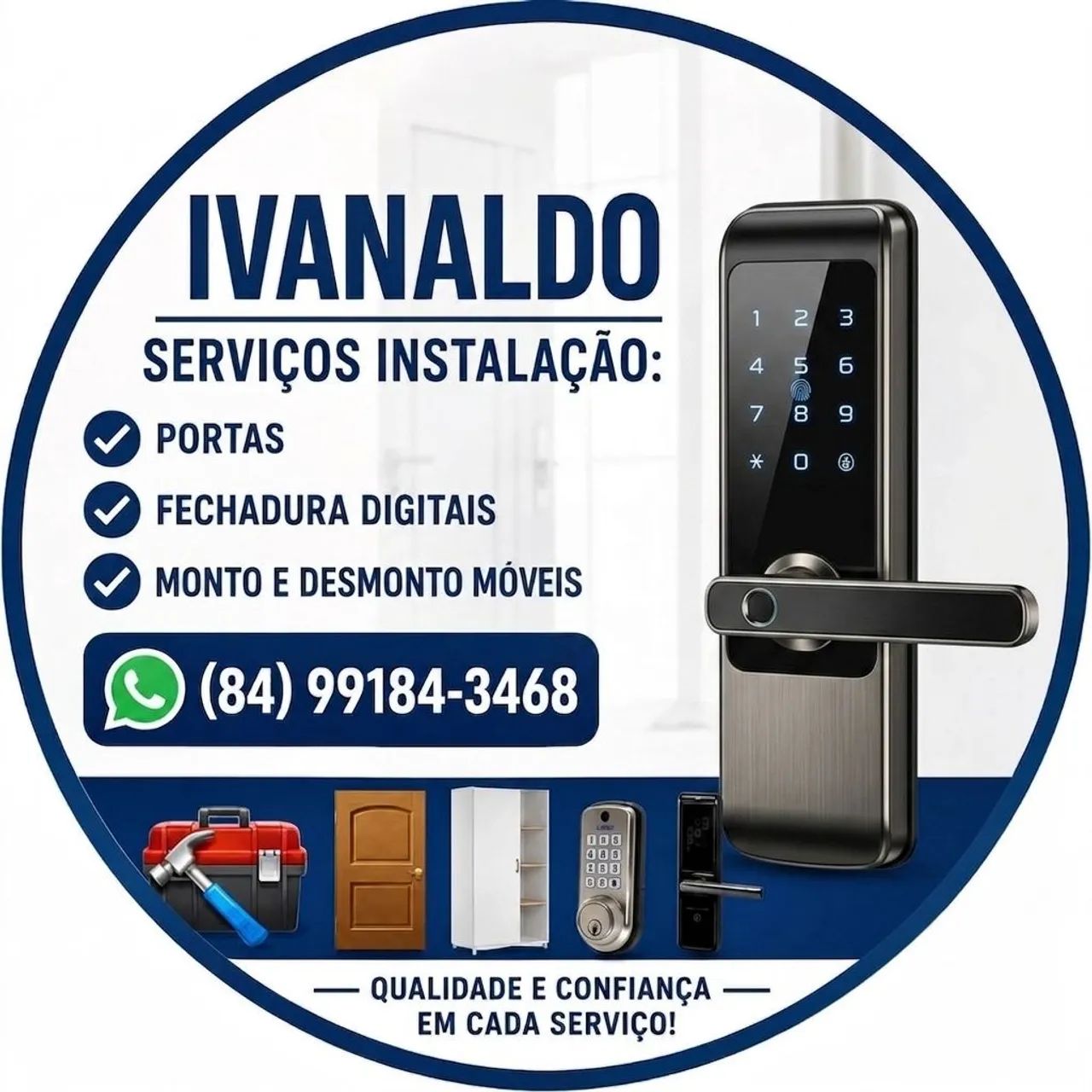 Instalação de fechadura digital e normal 