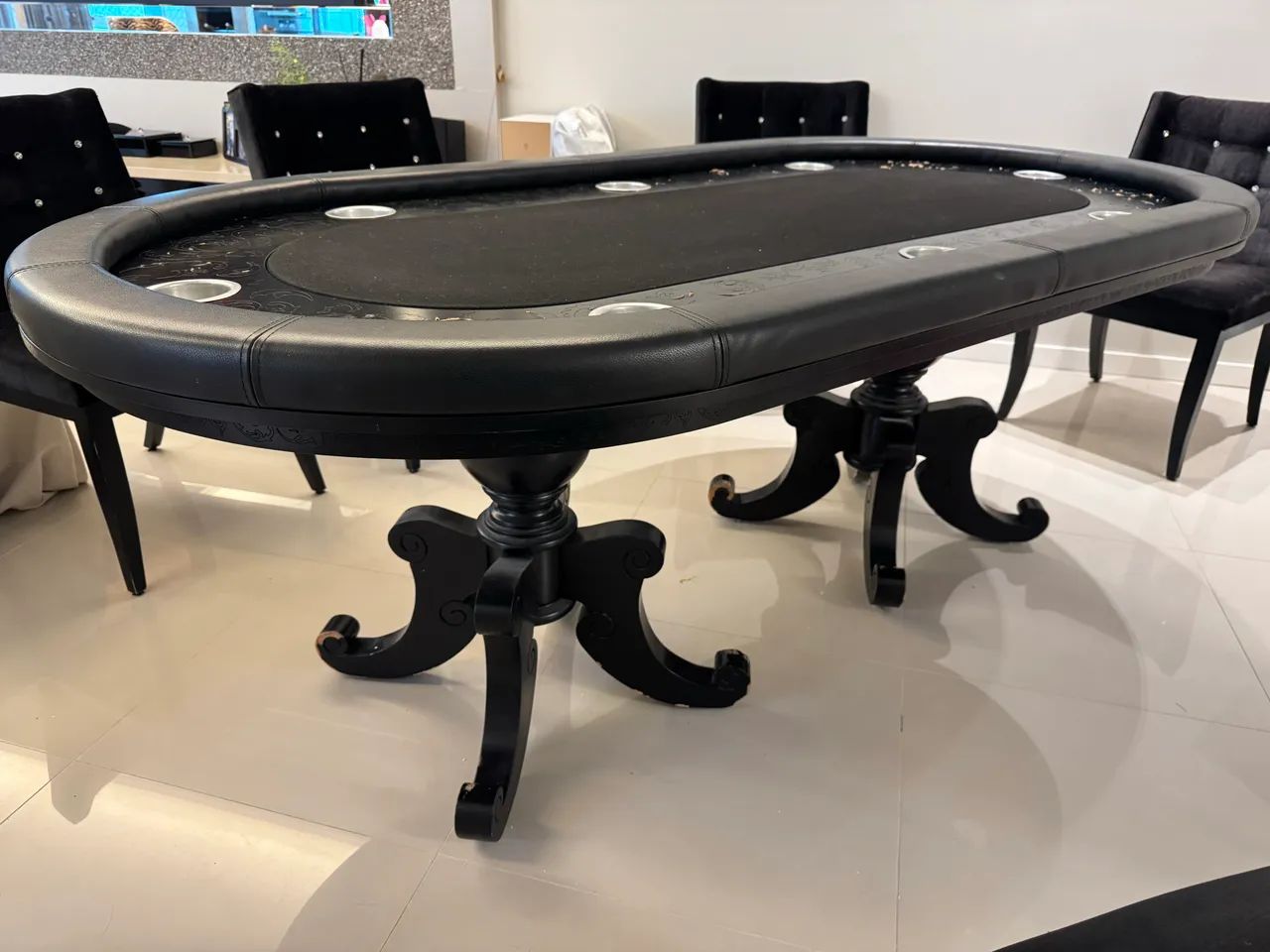 Mesa de poker profissional e jantar - Foto 2