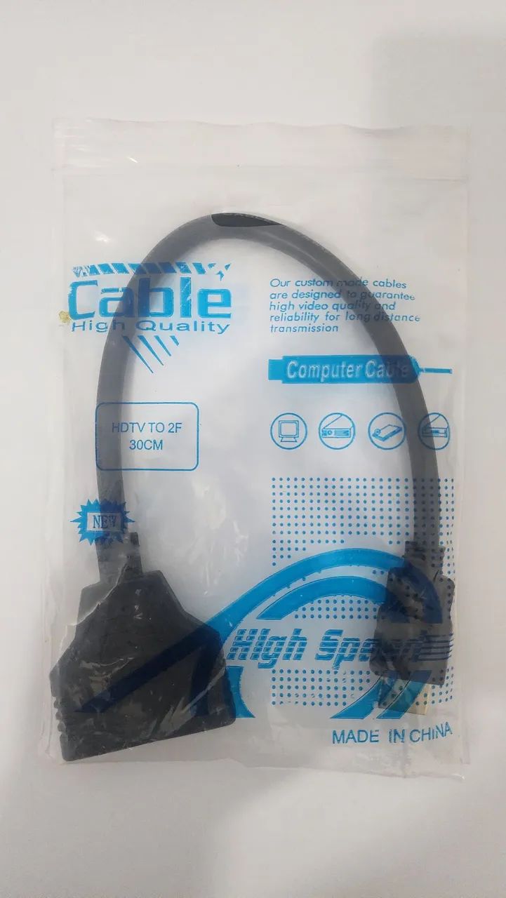Cabo divisor multi de imagem Hdmi 30cm - Foto 4