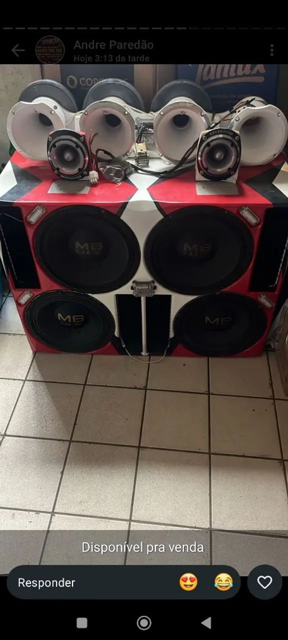 Som paredão automático 