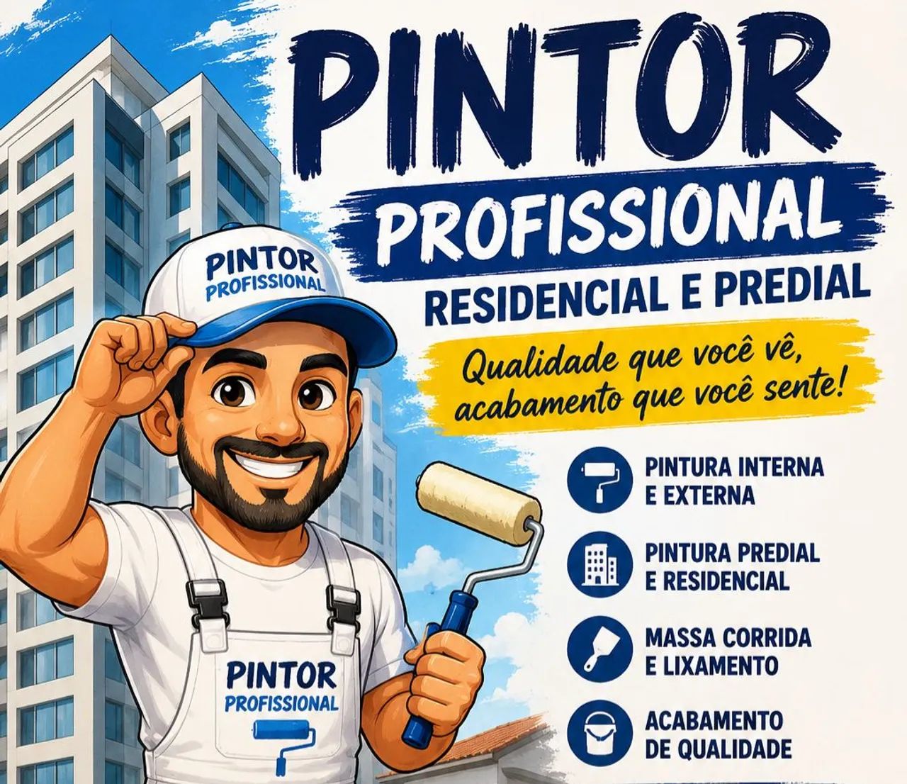 PINTOR PROFISSIONAL RESIDENCIAL E PREDIAL EM ALTURA 