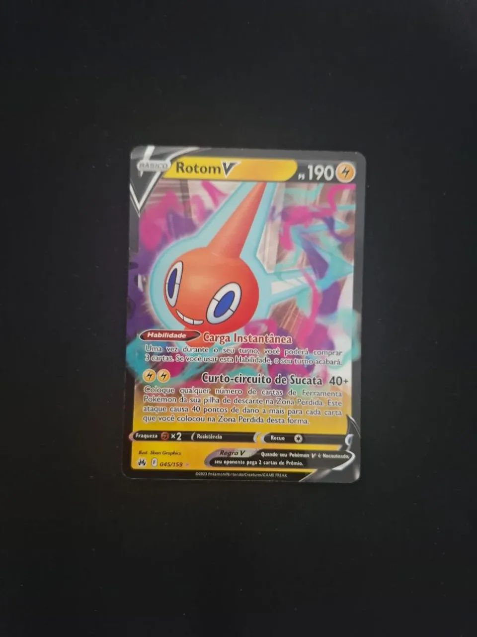 Conjunto de cartas Pokémon Blastoise V, Cinderela V e Rotom V - Foto 3