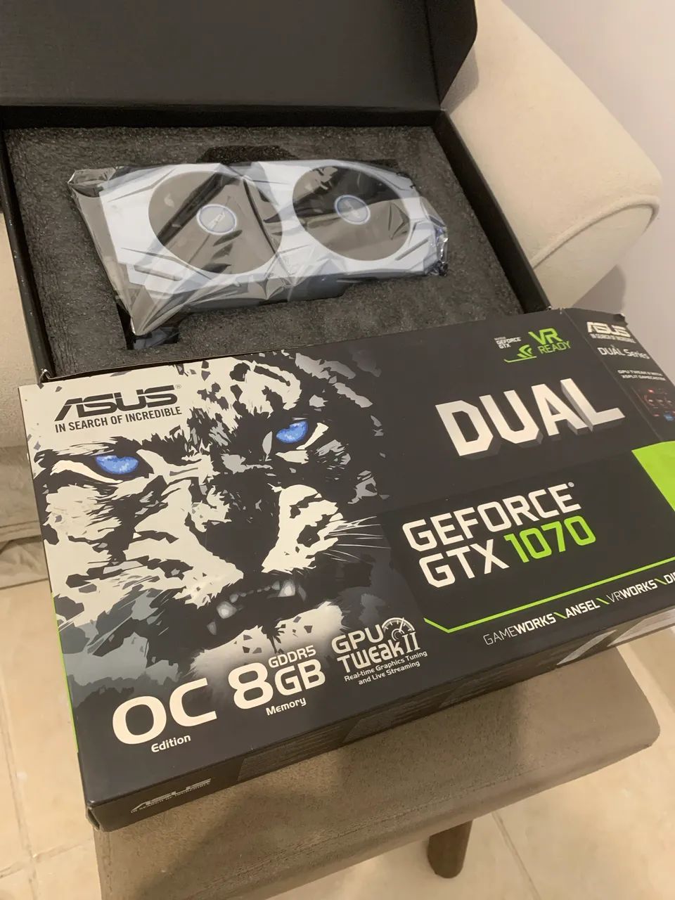 Placa de vídeo nvidia GTX 1070 oc edition 8gb usada com caixa original  - Foto 2