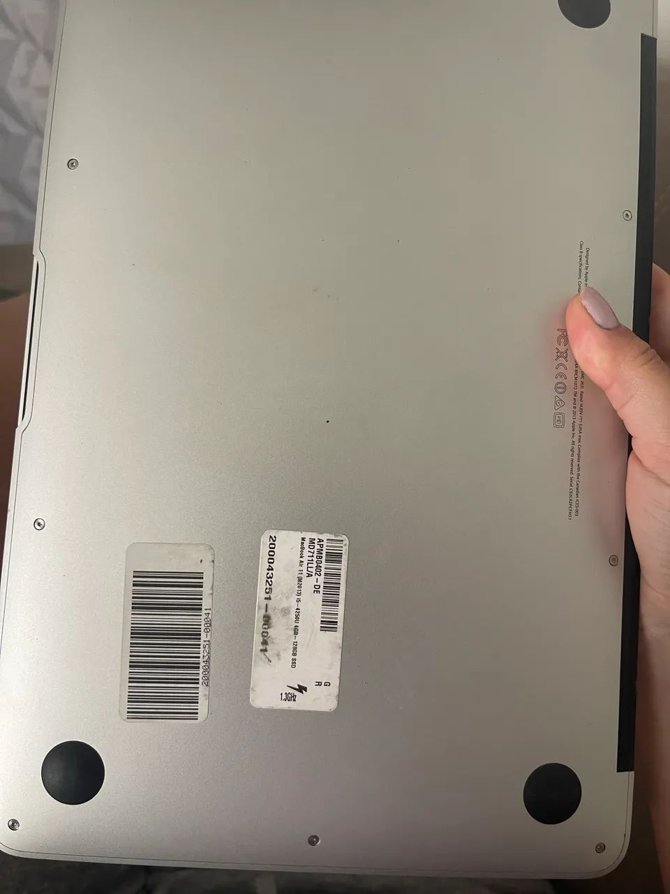 MacBook Air 11? Apple Mid 2013 | 128GB SSD | Funcionando