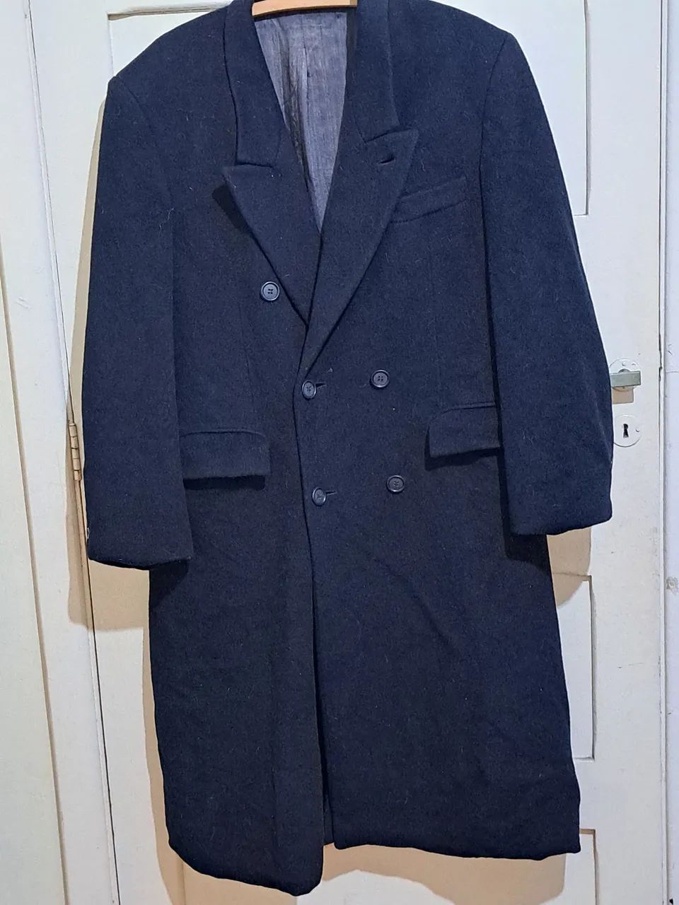 Sobretudo vintage preto
