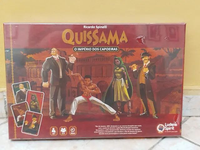 Jogo de tabuleiro Quissama - O Império dos Capoeiras (lacrado)
