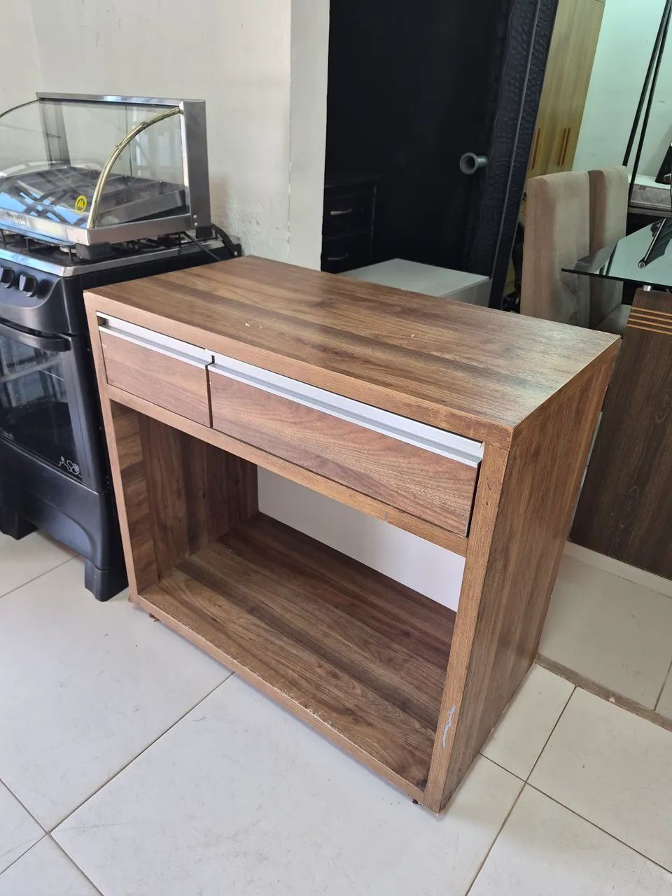 Balcão de cozinha com 2 gavetas 