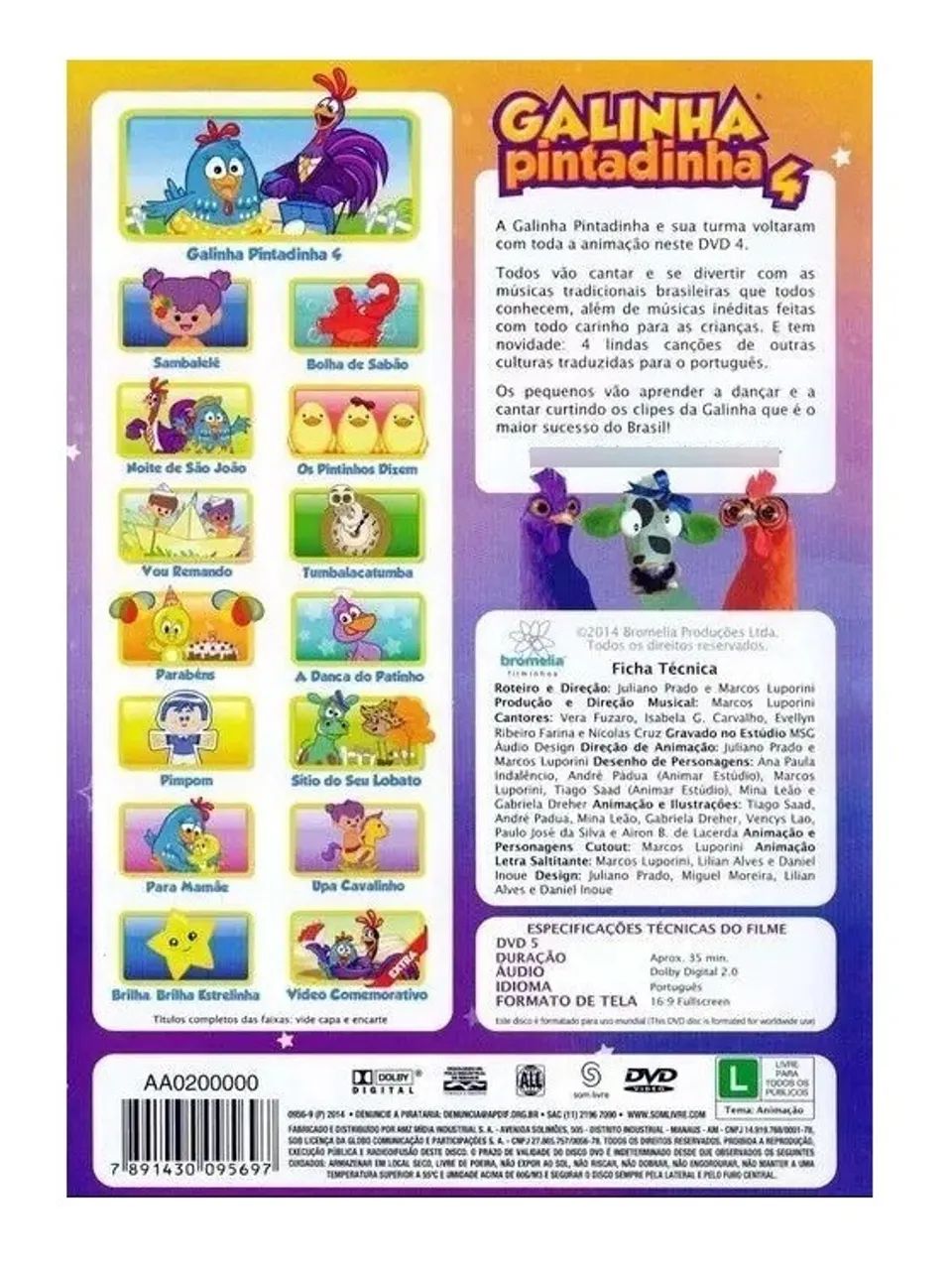 Dvd Galinha Pintadinha 4, Original E Lacrado - Foto 2
