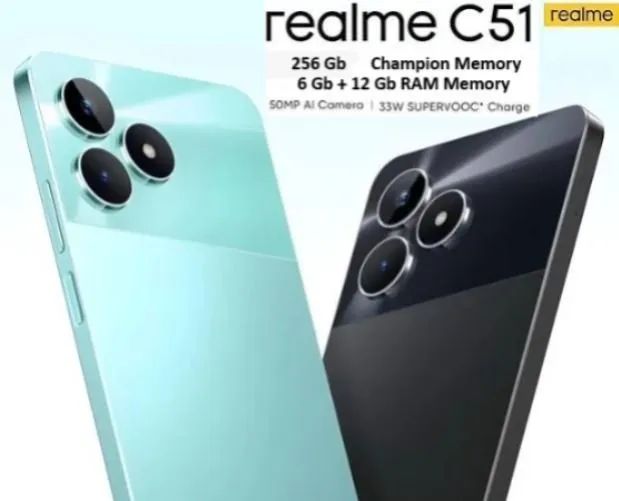 Realme C51 256Gb Azul 12Bg RAM Android 15