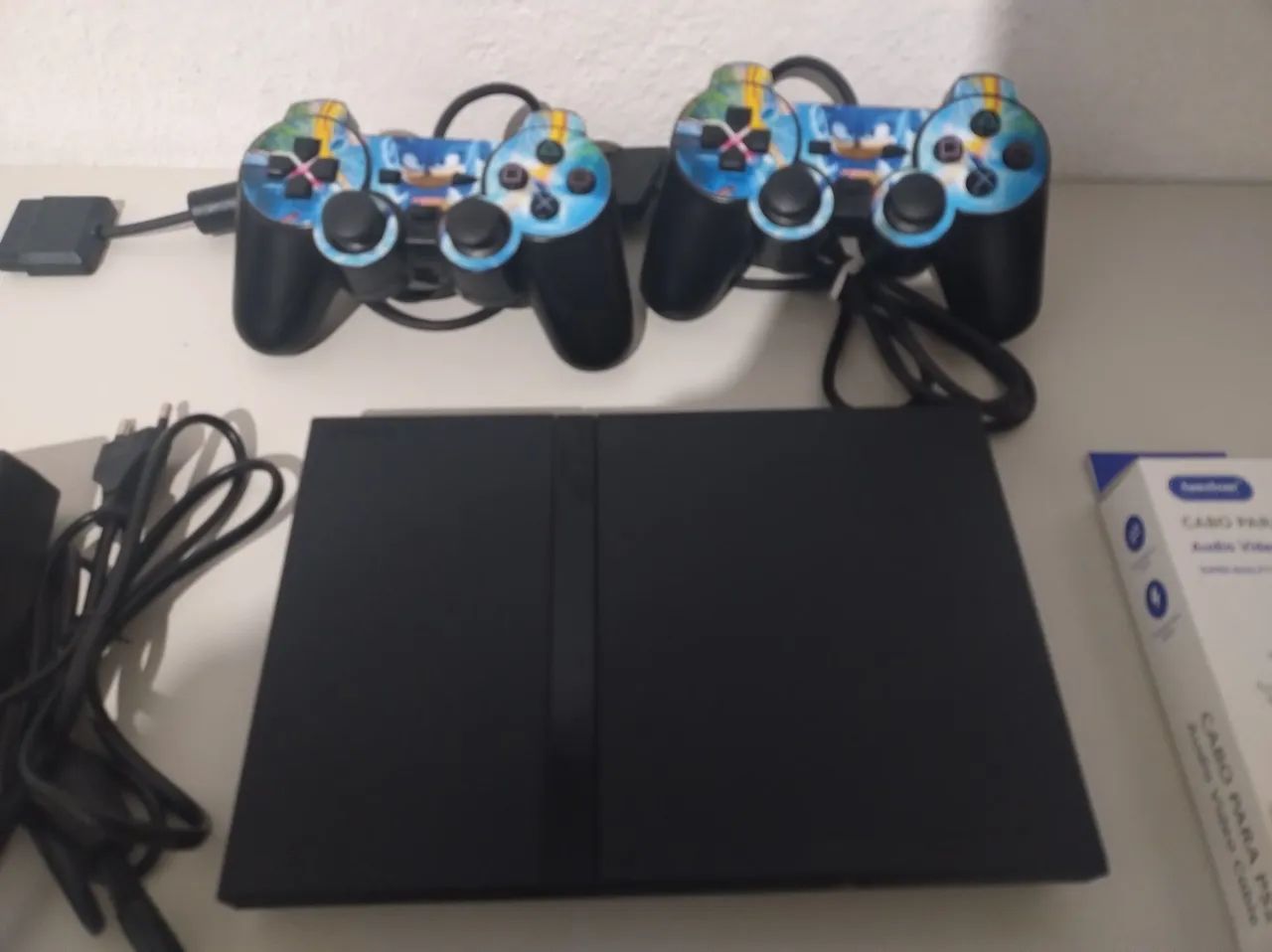 PS2 com 2 controles memorycard e pendrive! - Foto 2