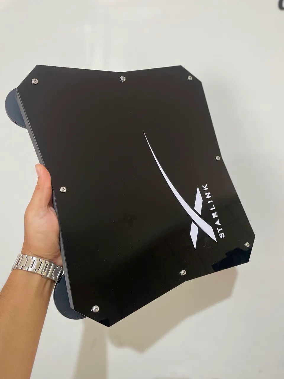 Suporte case de teto para Starlink Mini veicular com ímã 66mm - Foto 2