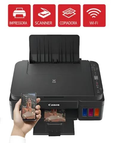Impressora Multifuncional Canon G3110 / G3111 - Tanque com WIFI - Funcionando