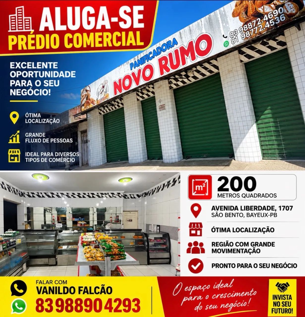 Aluga-se prédio comercial!