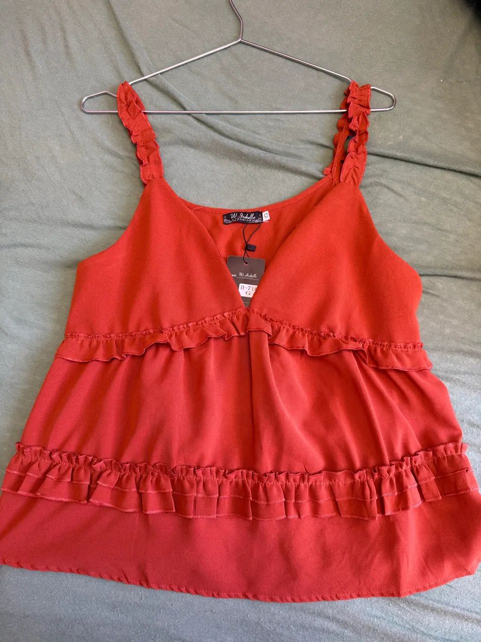 Blusa de alcinha laranja linda  - Foto 3