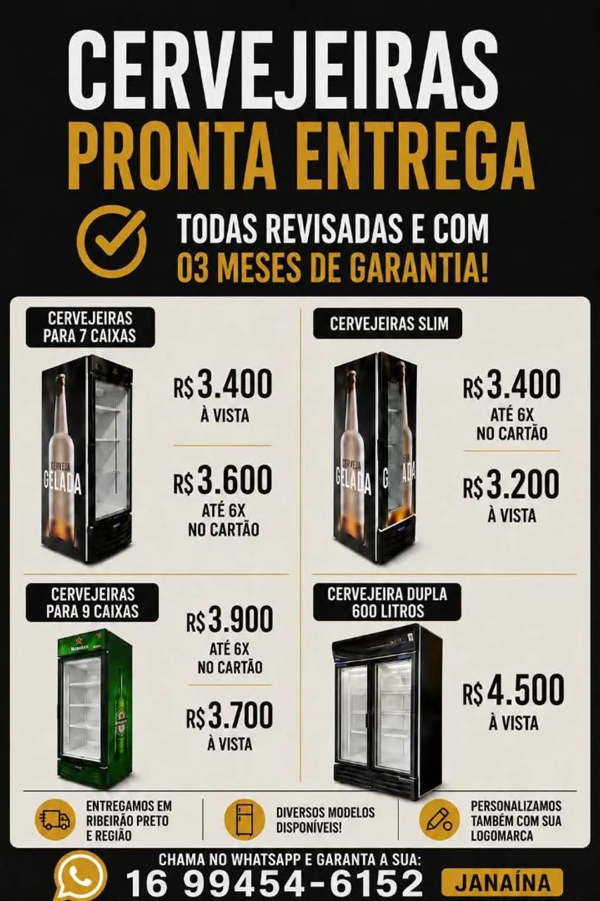 Cervejeiras PRONTA ENTREGA E COM GARANTIA!