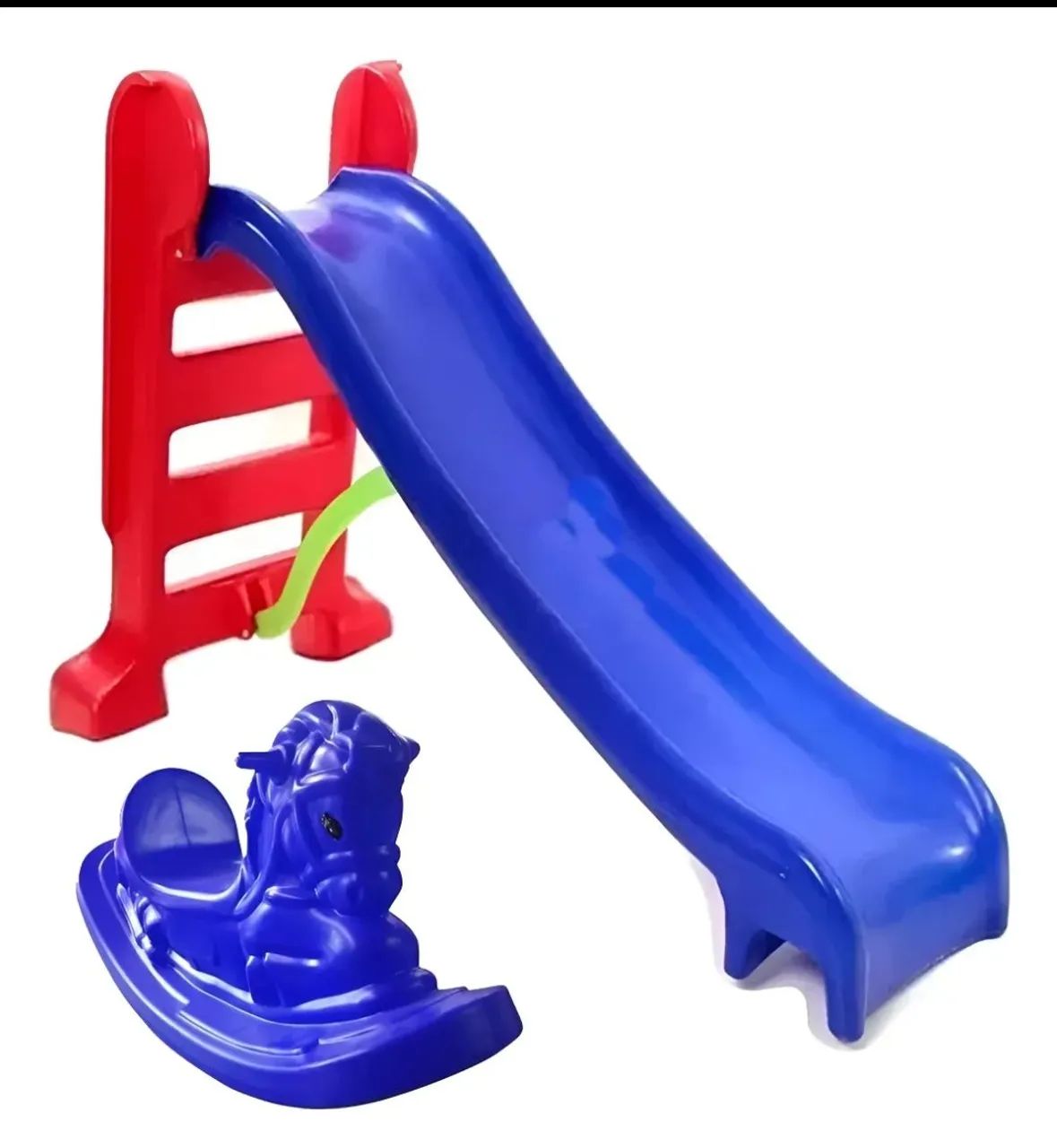 Escorregador e cavalinho infantil 